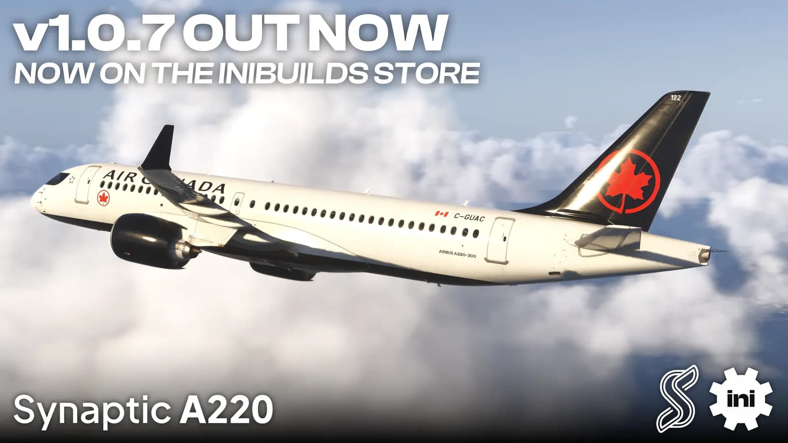 Synaptic A220 jetzt im iniBuilds Store verfügbar