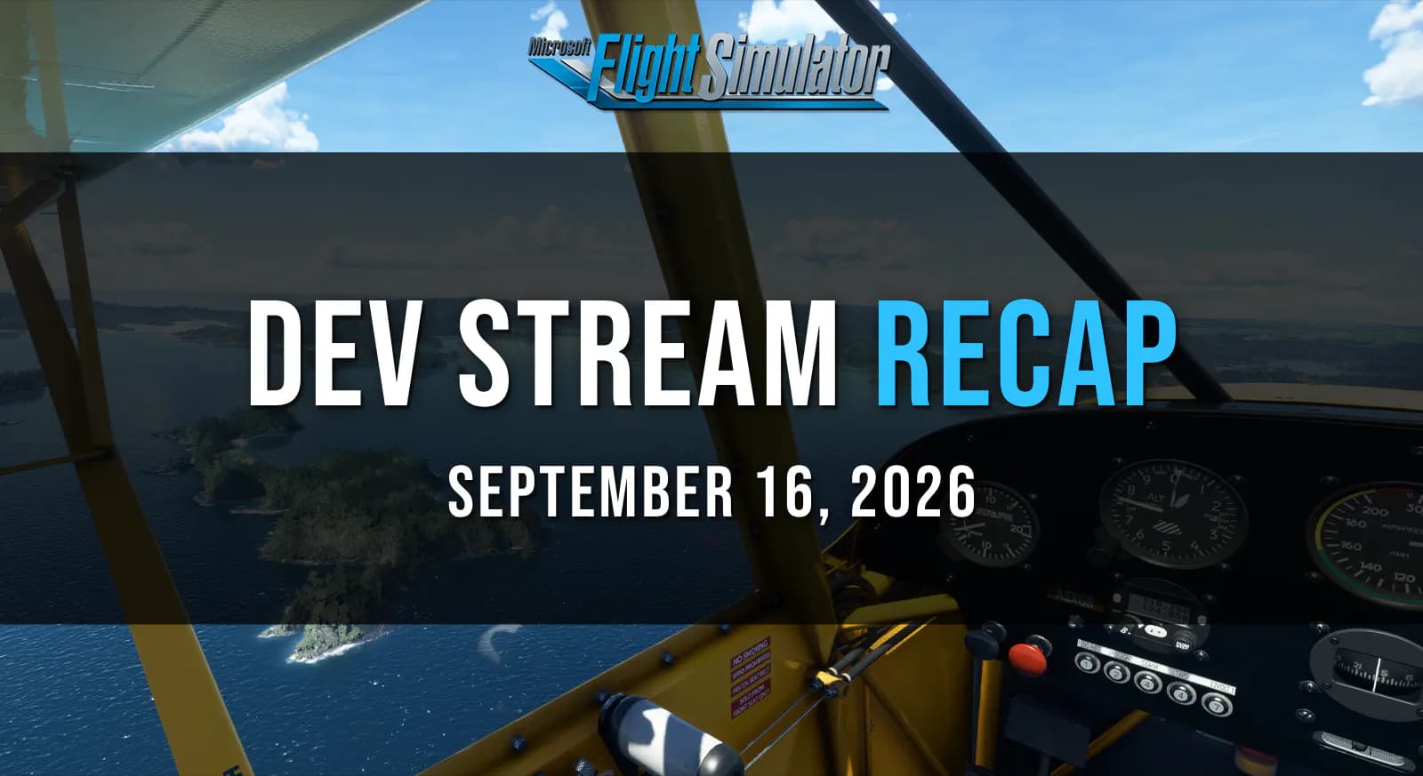 Microsoft Flight Simulator: Entwicklungsupdate September 2026 veröffentlicht