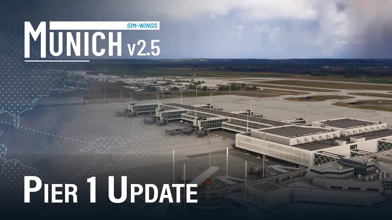 Aerosoft: sim-wings München v2.5 mit Pier 1 und A340-600 v1.0.5
