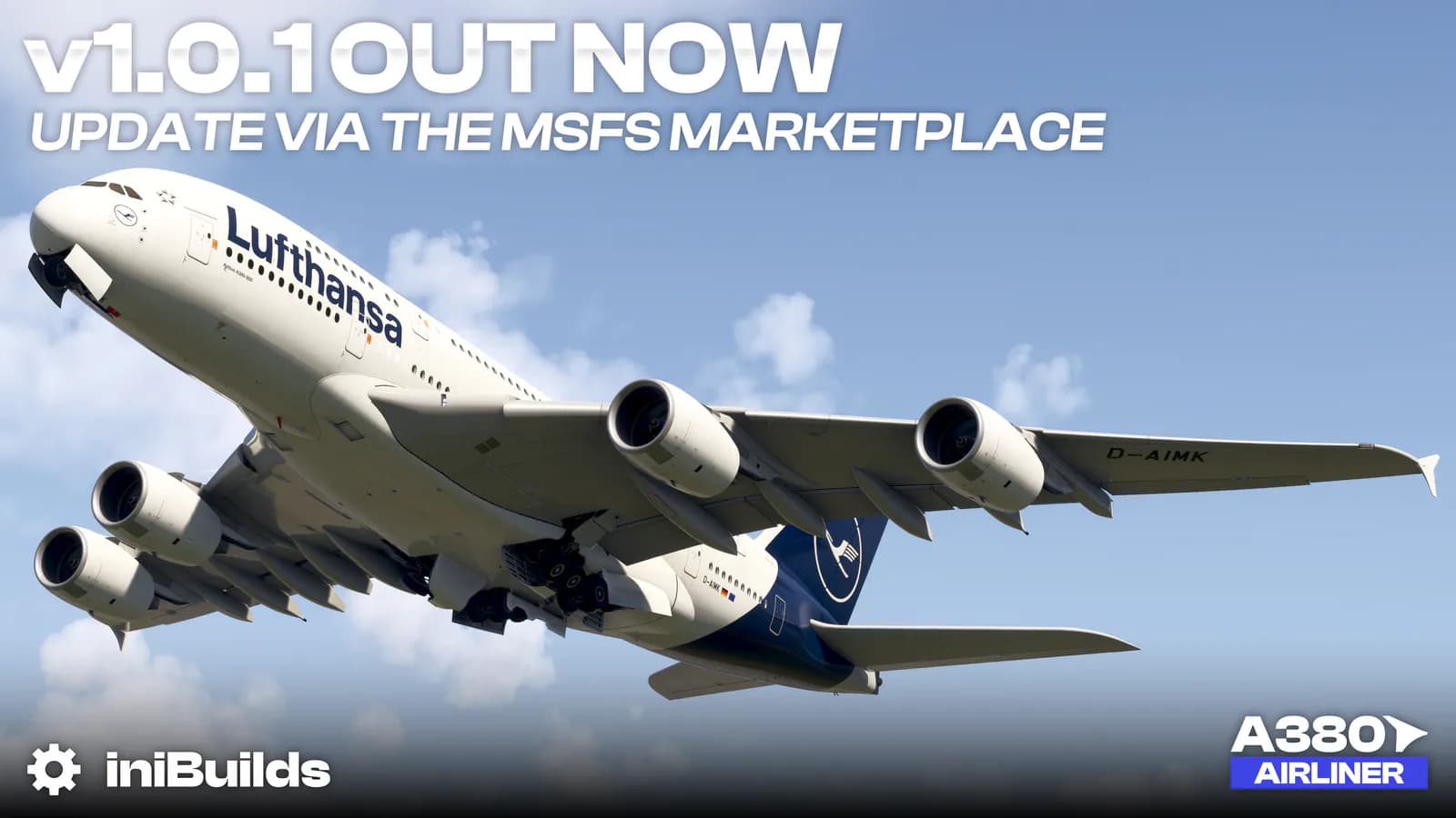 iniBuilds A380 Airliner v1.0.1 veröffentlicht