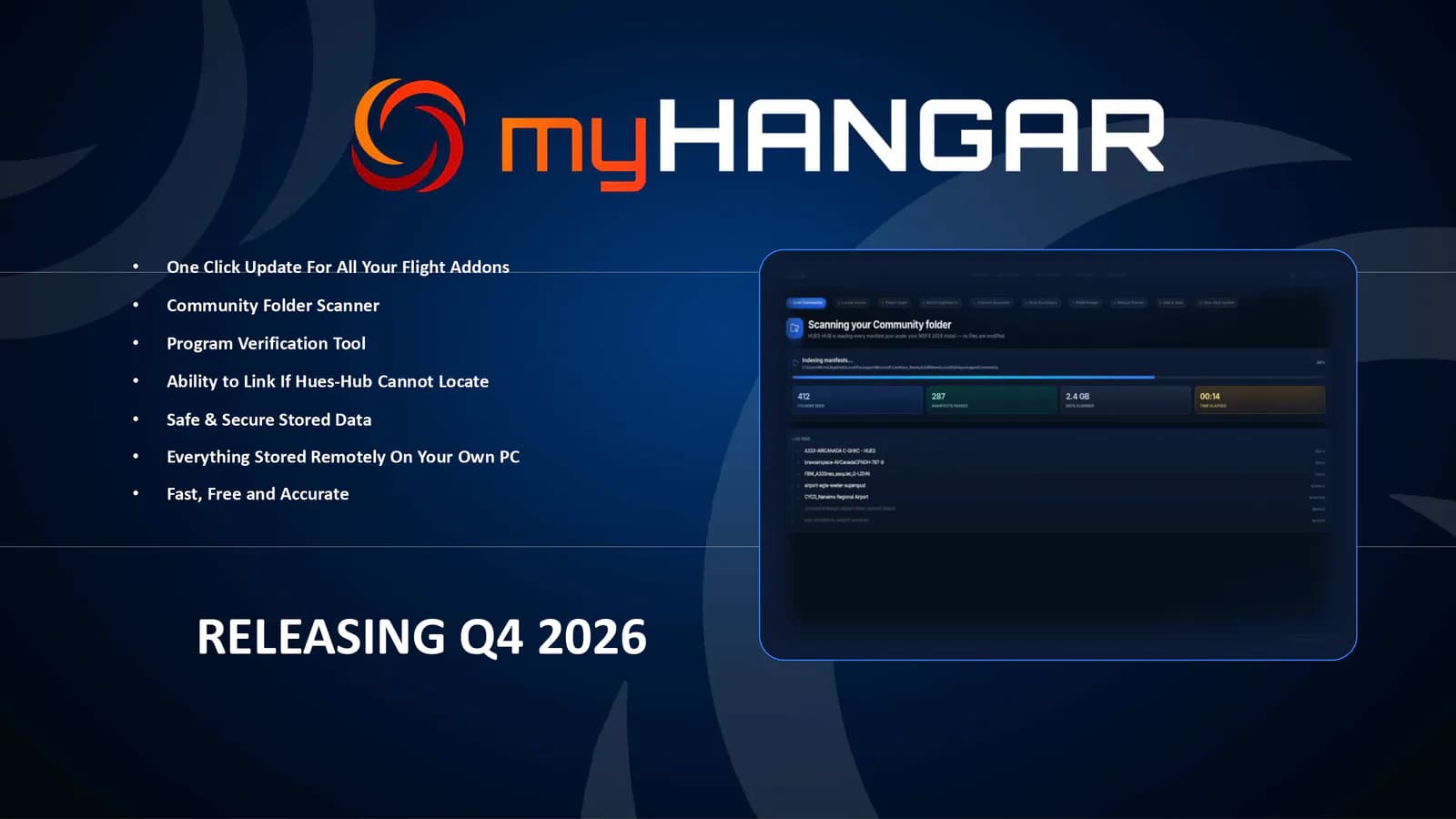 HUES stellt MyHangar für Flugsim-Addon-Management vor